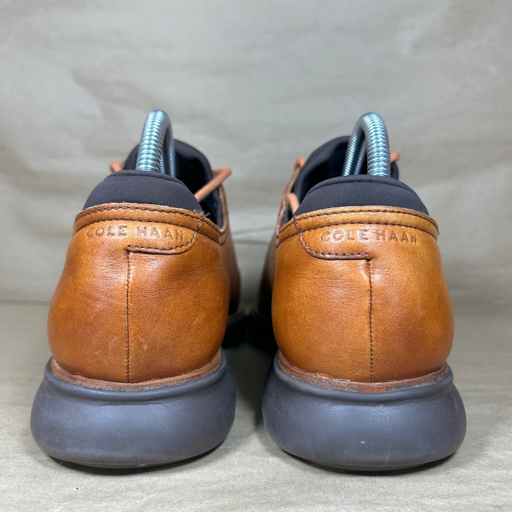 Cole Haan 2.ZeroGrand Oxford Mens 8.5 Brown Solid Leather Laser Wingtip Shoes - Picture 6 of 10